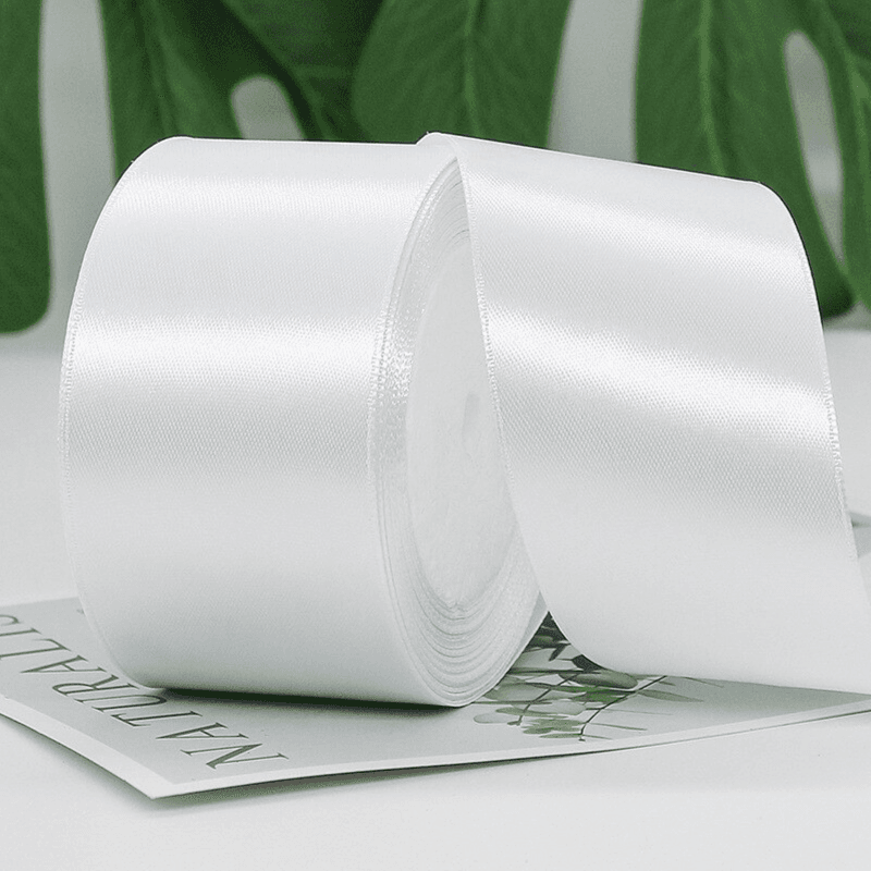 White Satin Ribbon 25yards