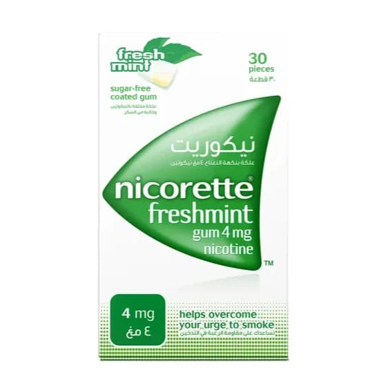 Nicorette Freshmint Gum 2mg X 30's