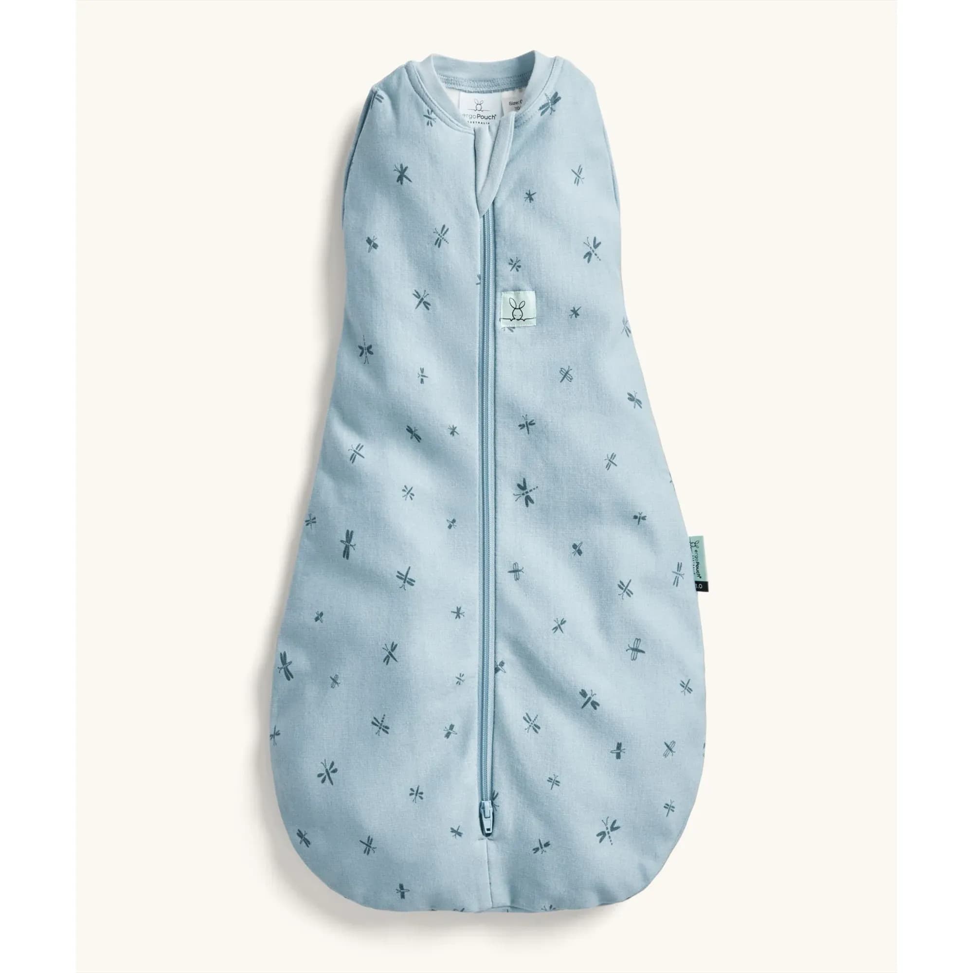 ErgoPouch Cocoon Swaddle Sack 0.2 TOG, Dragonflies, 3-6 Months