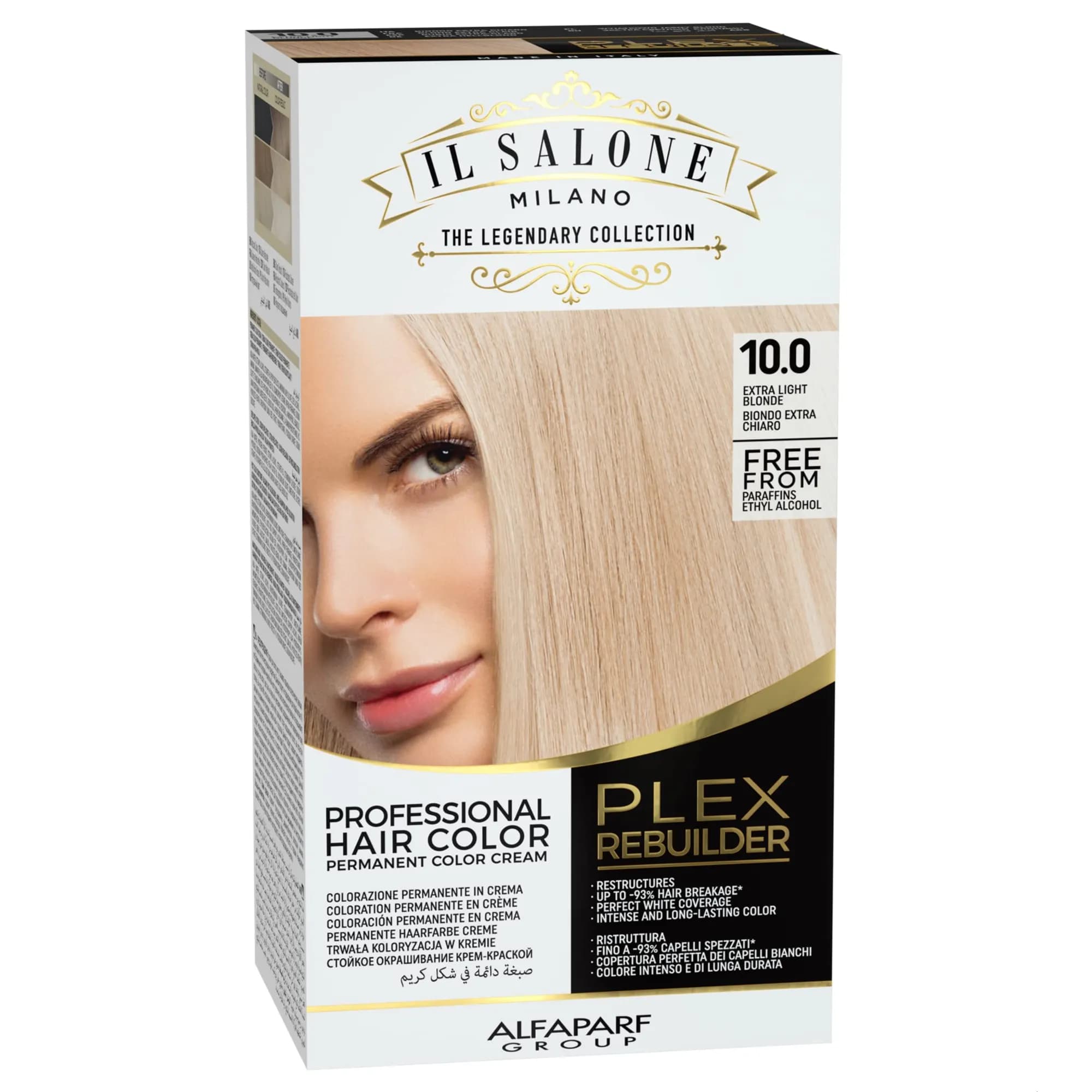 AlfaParf Plex Rebuilder Permanent Hair Color no: 10.0 Extra Light Blonde