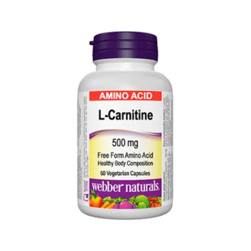 Webber Naturals L-carnitine 500mg Cap 60 S