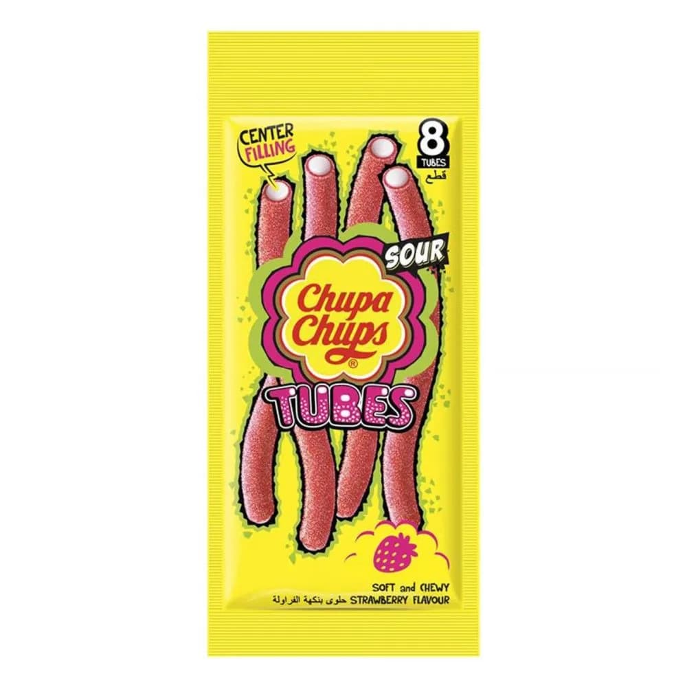 Pvm Chupa Chups Center Filling Sour Tube 8`s 80 Gm