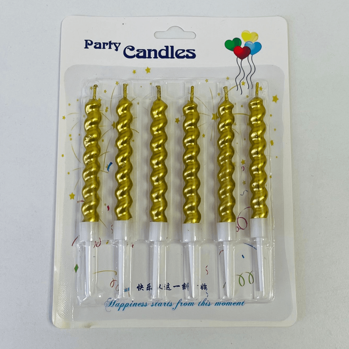 Jumbo Gold Spiral Candle