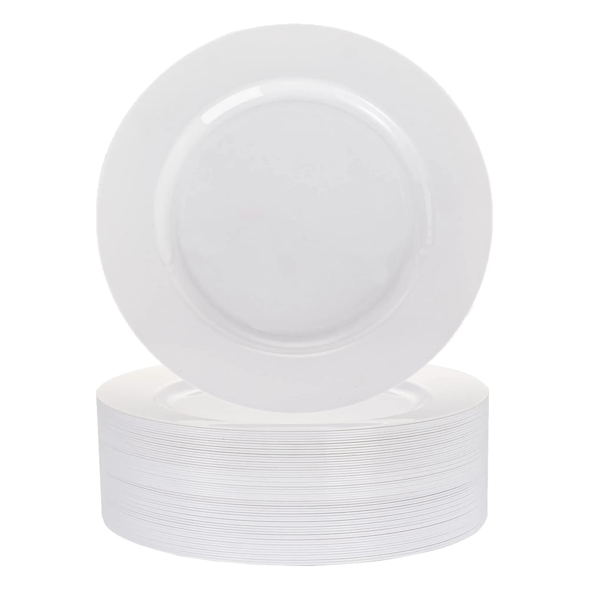 Acon Round Plastic Plate 22cm 50pcs