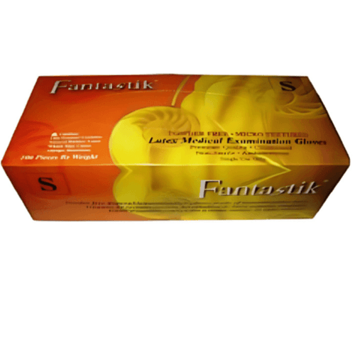 Fantastik Latex Gloves Powder Free Size Medium 100pcs