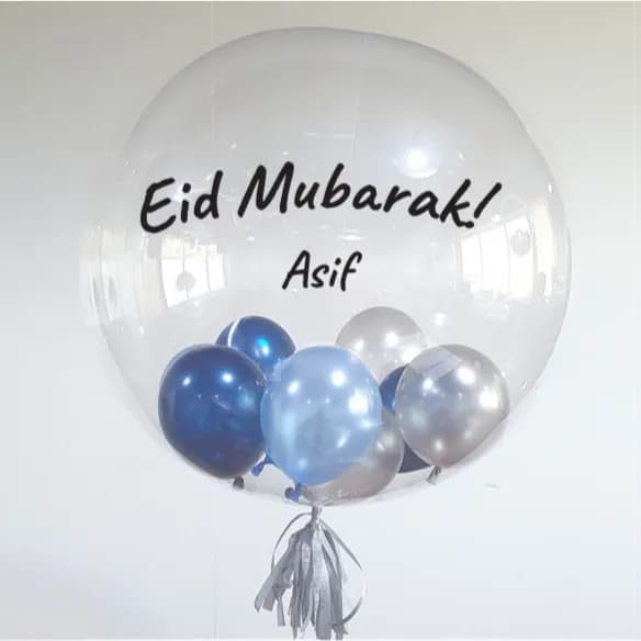 Eid Mubarak Bobbo Balloon Filled With Helium