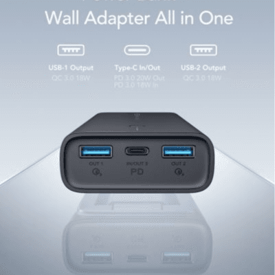 بنك الطاقة ومحول الحائط مجتمعين ACE100