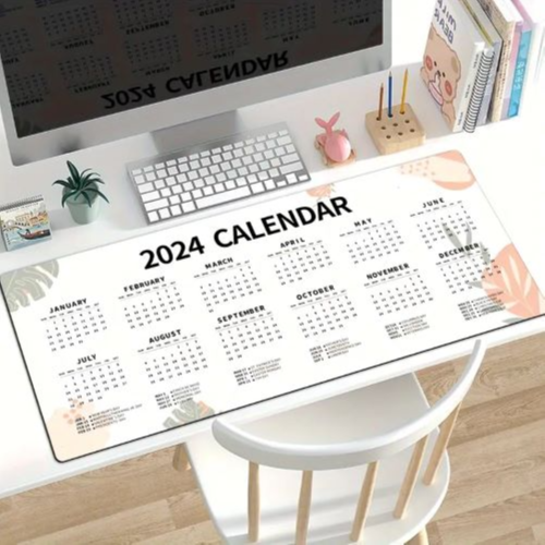 2024 Mouse Pad Calendar (Brown)