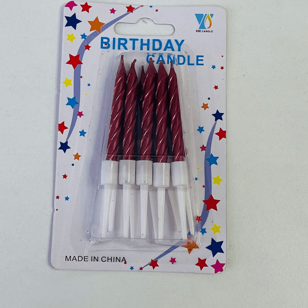 Mini Maroon Chrome Candle