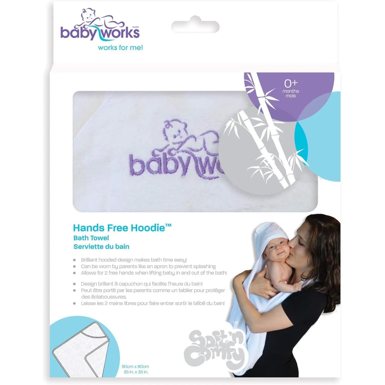 Babyworks Hands Free Hoodie Towel