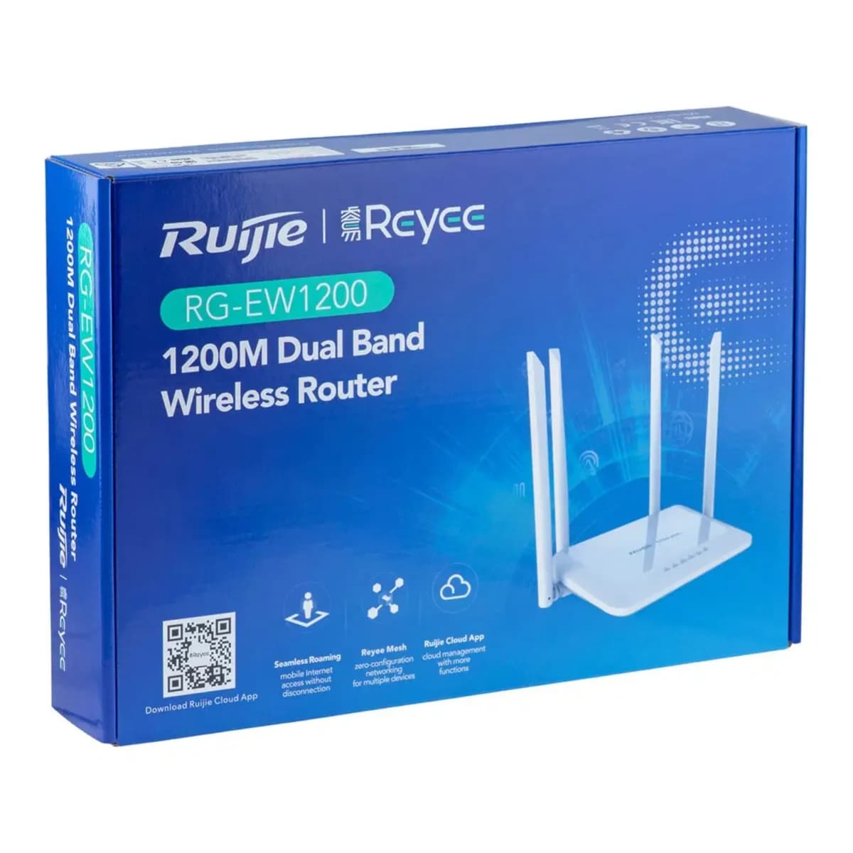 Ruijie Reyee Rg-ew1200 (Ac1200 Dual-band Wireless Router (Seamless Roaming - Reyee Mesh - Ruijie Cloud App)