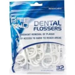 Rite Aid Dental Flossers For Adult 32 Pcs