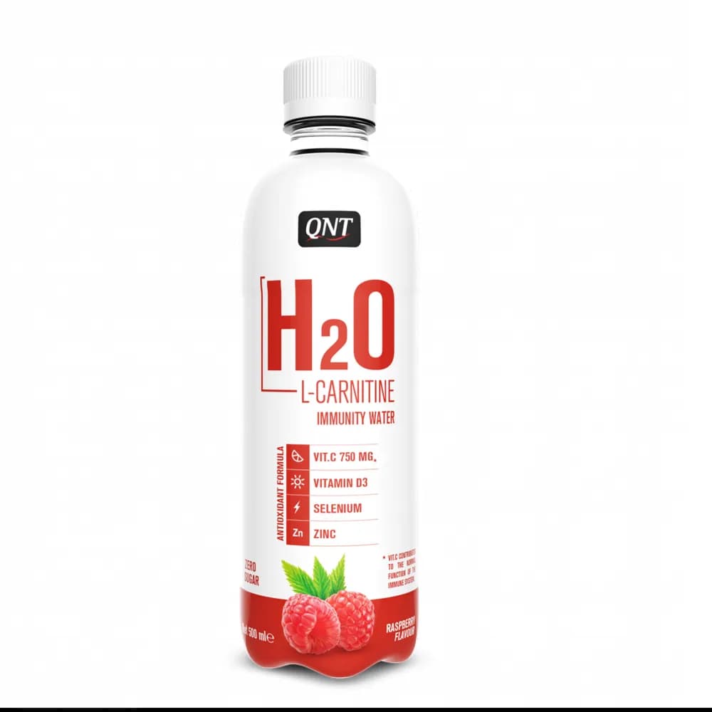 Qnt H2o Immunity Water With L-carnitine 500ml Raspberry Flavour