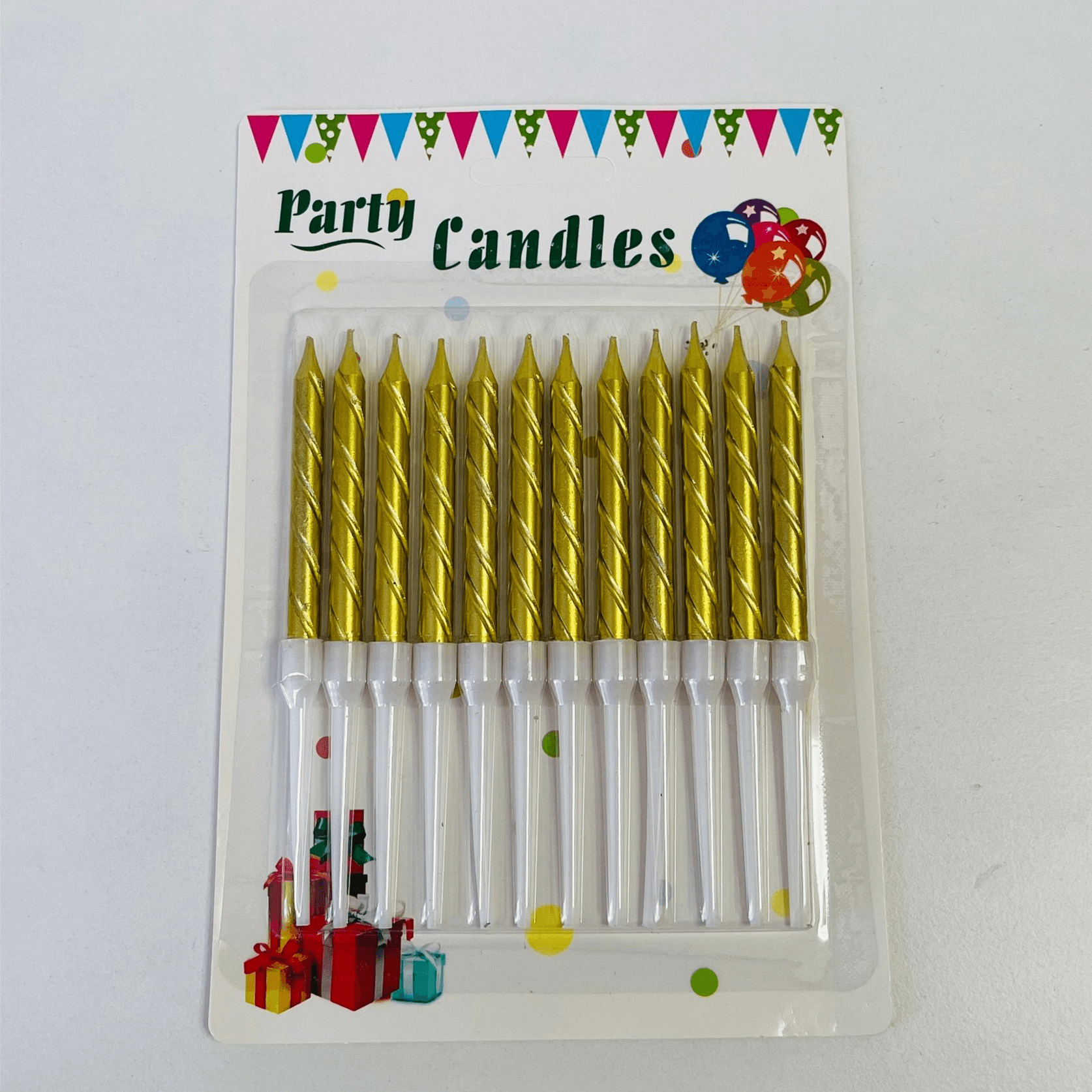 Gold Chrome Party Candle