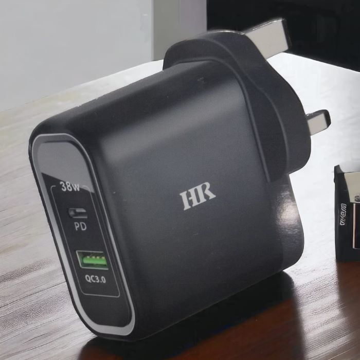 HR-38W PD+QC3.0 Dual Fast Charging Adapter HR-808PD