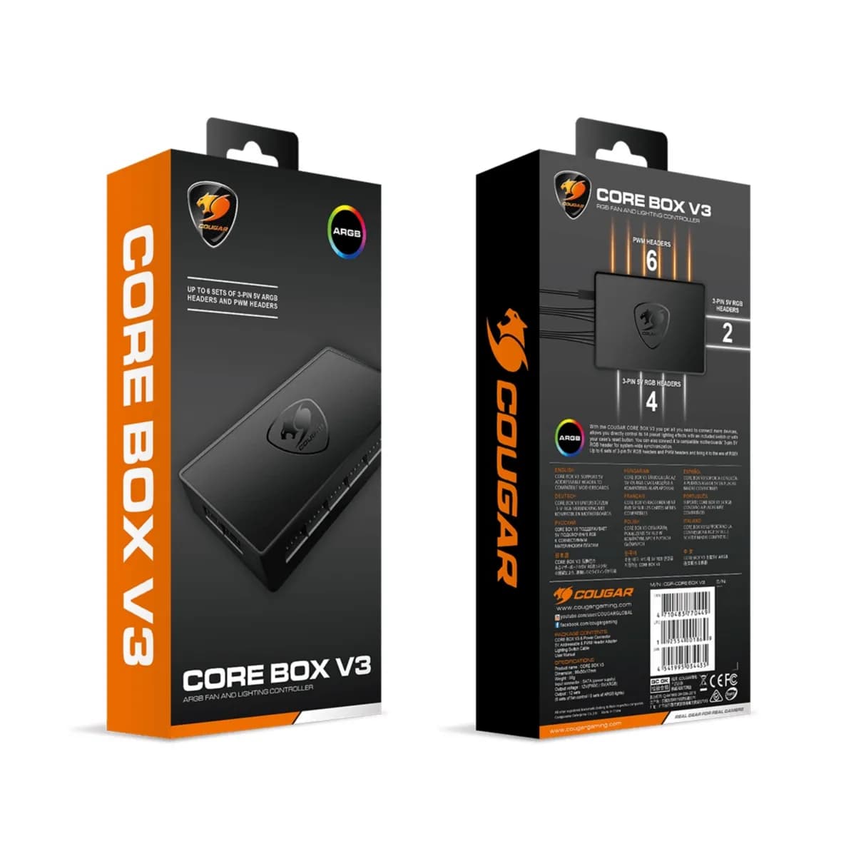 COUGAR CORE BOX V3 ARGB FAN AND LIGHTING CONTROLLER