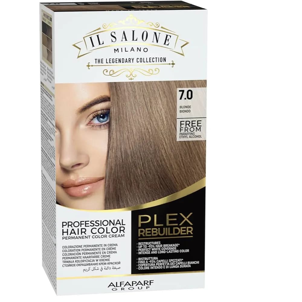 AlfaParf Plex Rebuilder Permanent Hair Color no: 7 Blonde