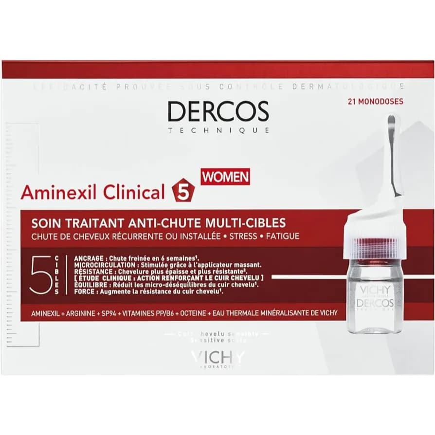 VICHY DERCOS AMINEXIL CLINICAL 5 WOMEN 21 MONODOSES /6ML