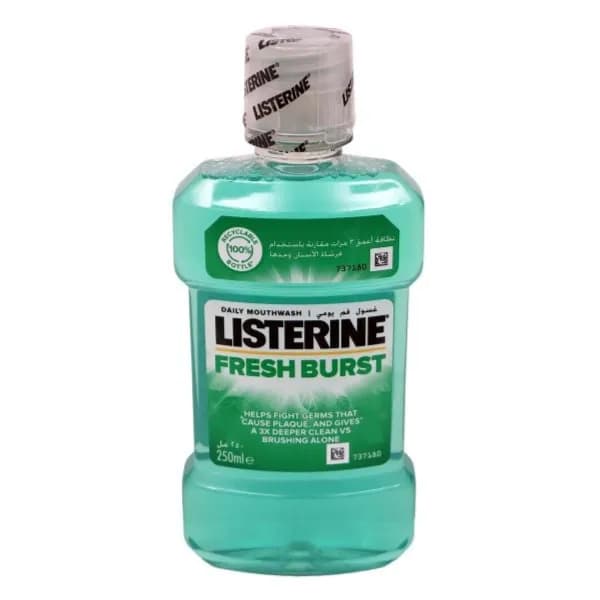 Listerine Fresh Burst Mouthwash 250ml