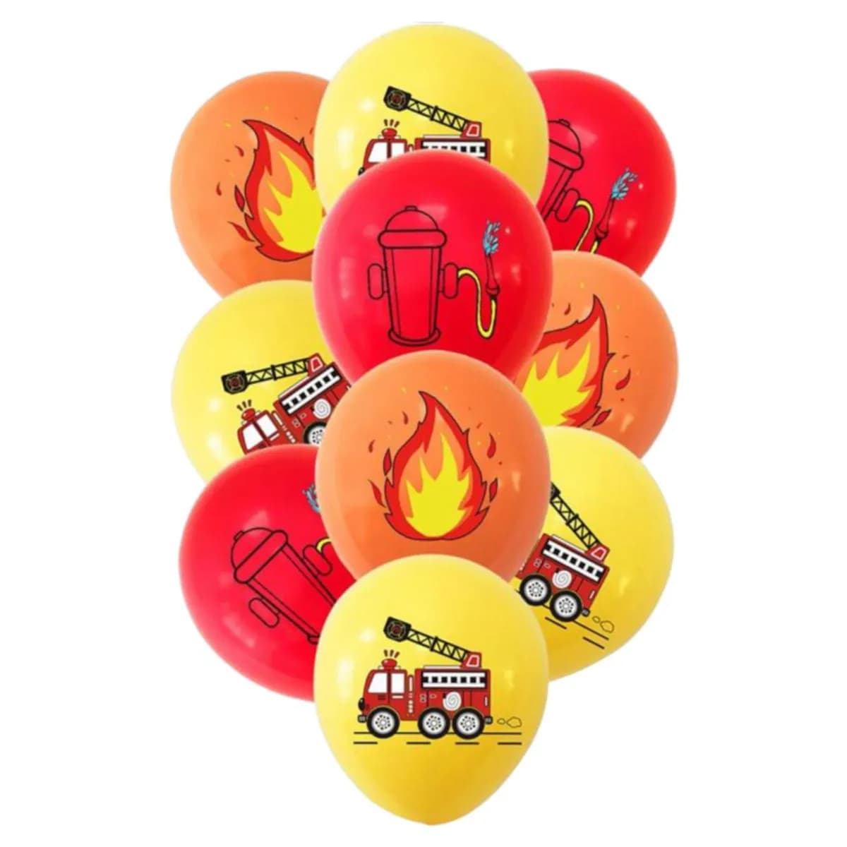 10 Helium  Ballon Fire