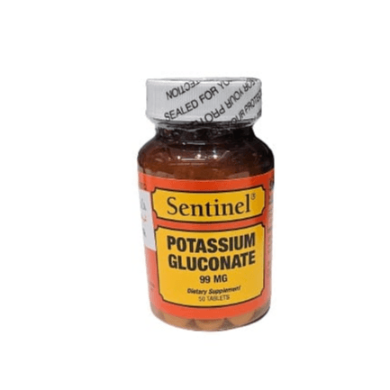 Sentinel Potassium Gluconate 99mg 50tablets