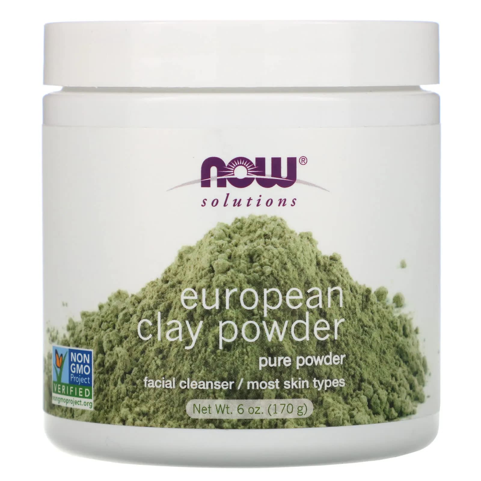 NOW EUROPEAN CLAY POWDER 100% PURE 170GM