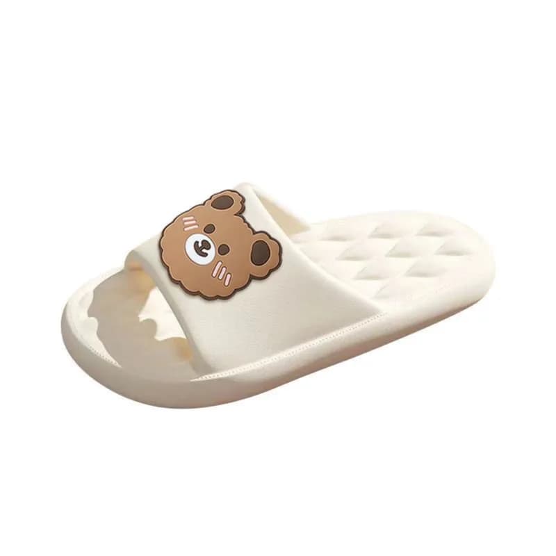 Summer Indoor Bath Thick Bear Beach Women'S Slippers 1195-Wt