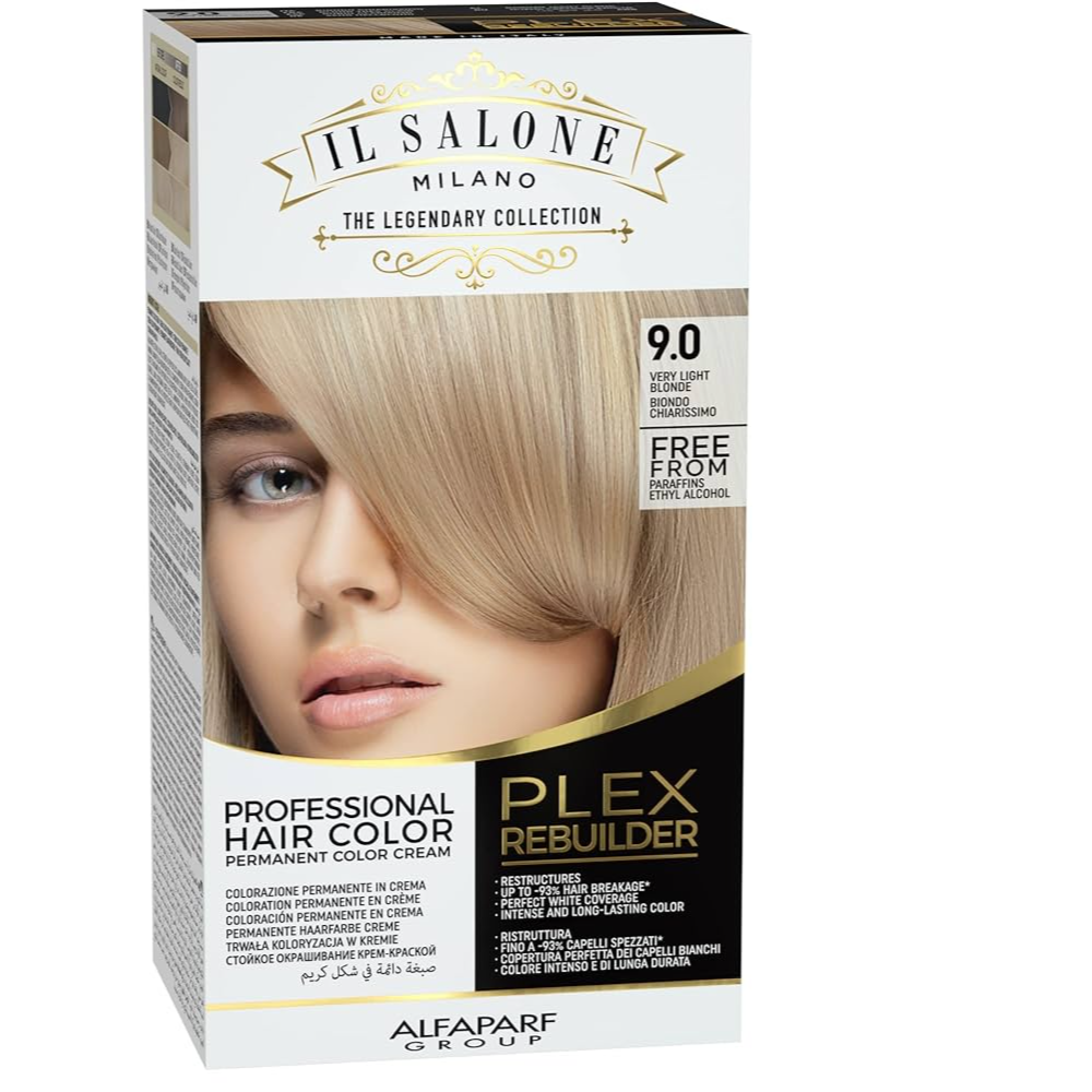 AlfaParf Plex Rebuilder Permanent Hair Color no: 9 Very Light Blonde