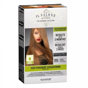 AlfaParf Semi Permanent Straightening Treatment with the power of Keratin & Argan Oil Kit for Damaged hair Last for 3months