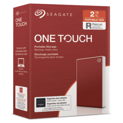 Seagate 2Tb Hdd One Touch Desktop External Hard Disk RED