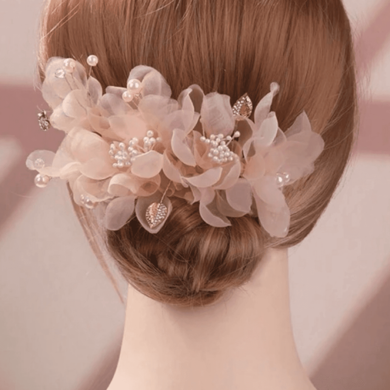 Hair Clip - 1 Pcs - Apricot