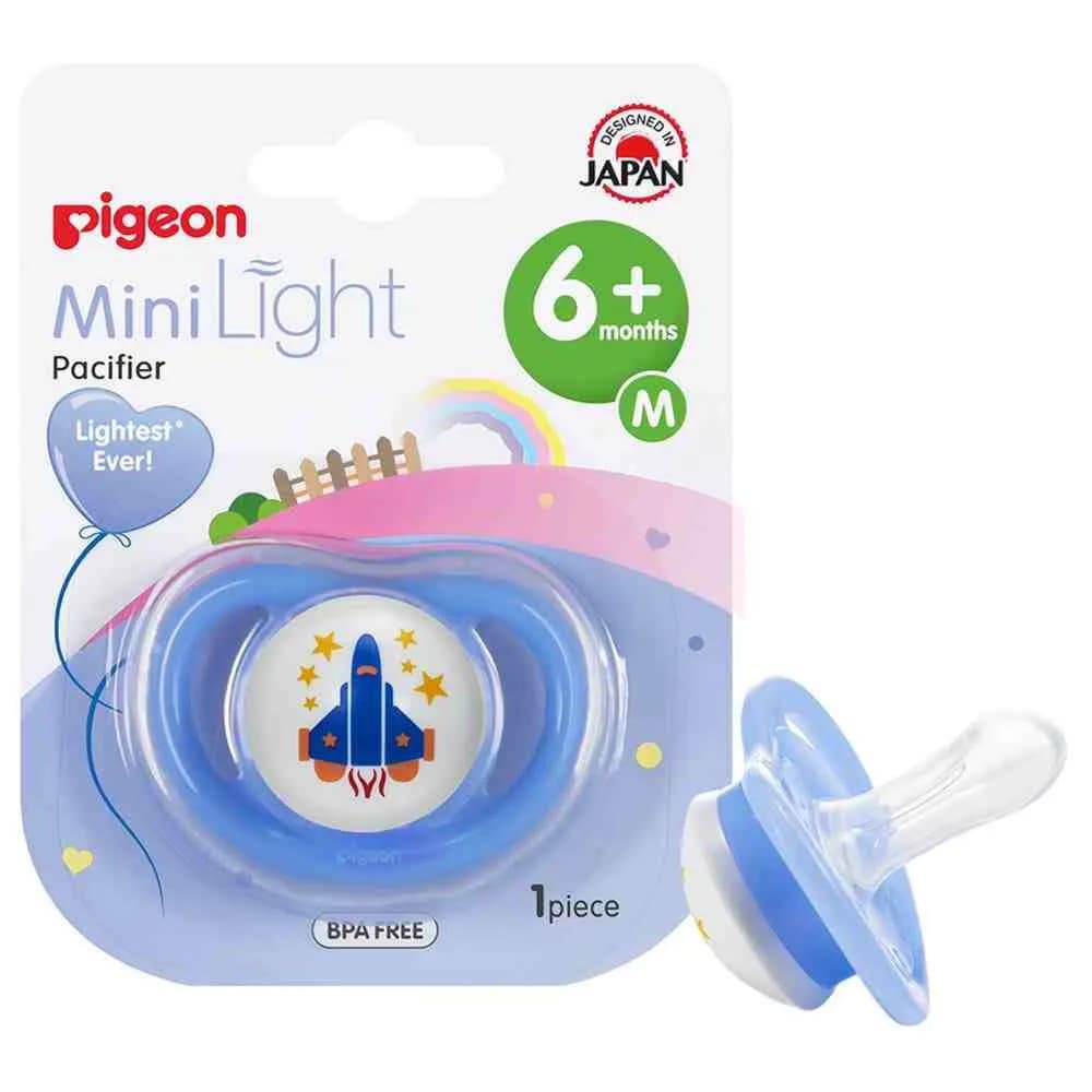 Pigeon Minilight Pacifier (M) Boy Aeroplane#78460