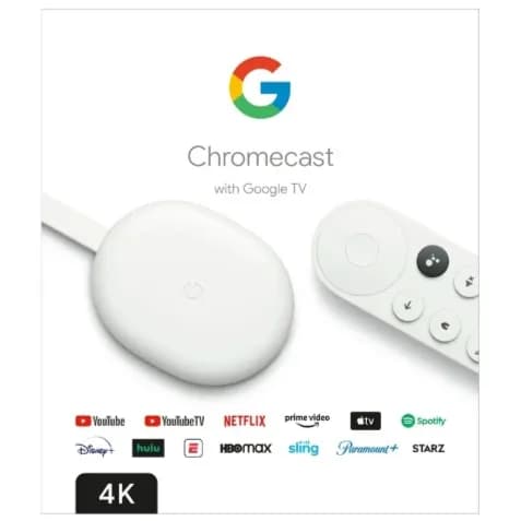 Google Chromecast_White (Google Android Tv Dongle_4K)