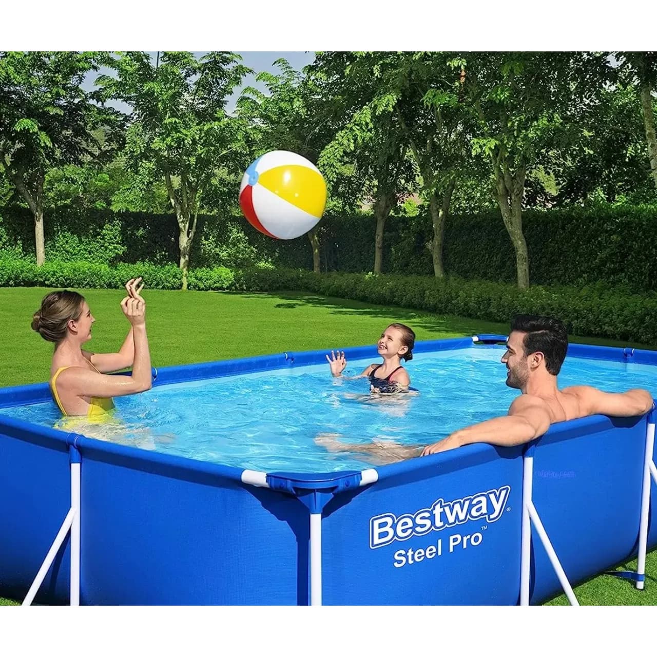 BESTWAY family splash frame pool set 400x211x81cm (Cool Summer)