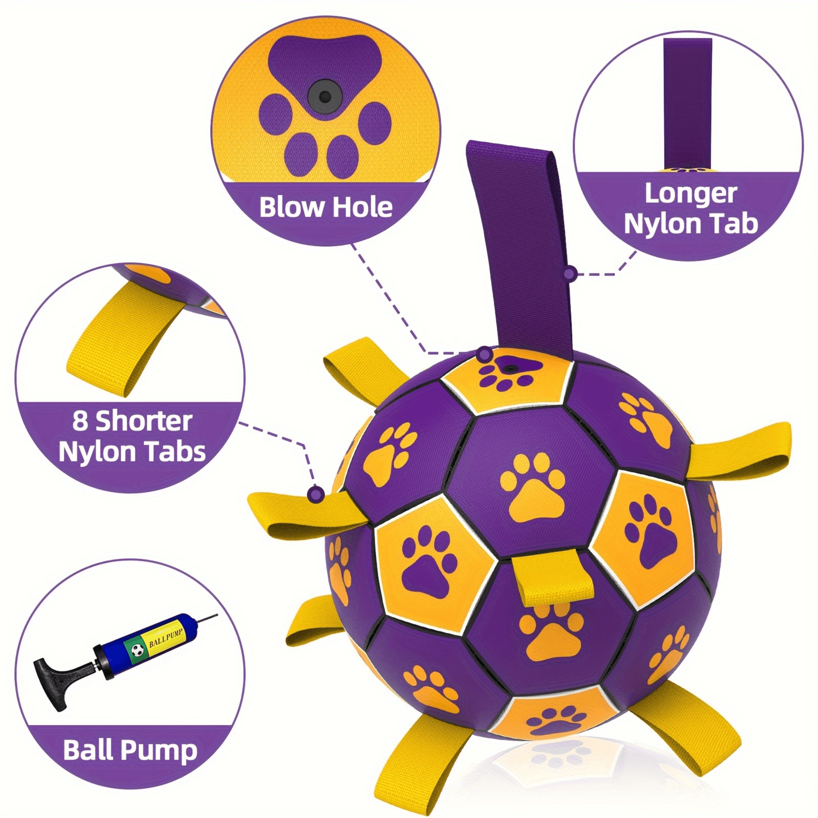 Interactive Football Pet Fetch Toy for Dogs