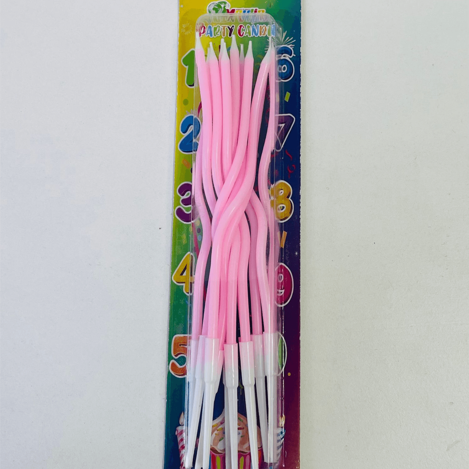 Pink Pastel Spiral Candle