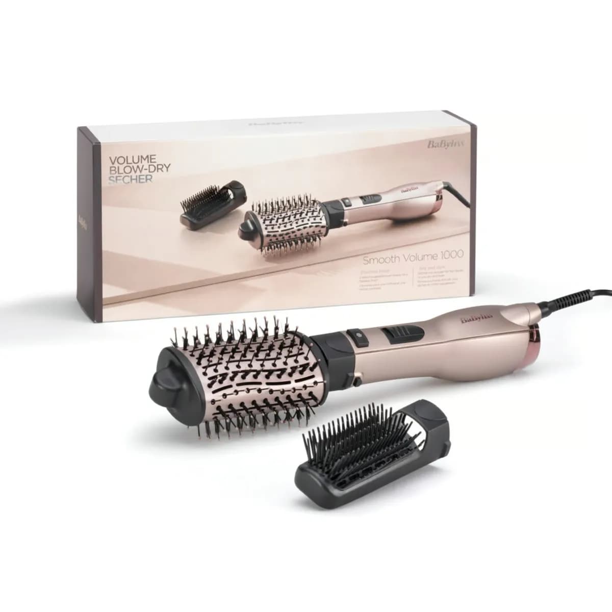 BaByliss 1000 Air Styler | Adjustable 2 Heats + Cool Setting | Ionic Technology For Frizz Free Hair (AS90PSDE)