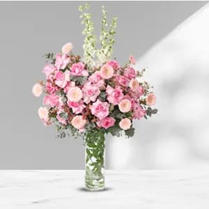 Pink Blooms Vase