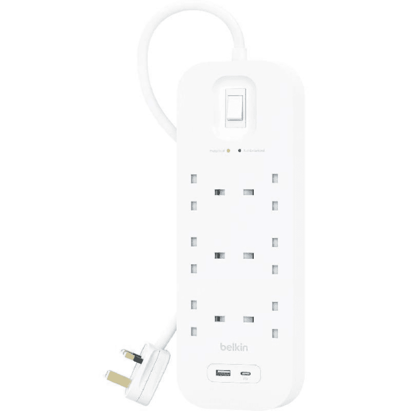 Belkin Extension Cord 6 Socket + USB-A USB-C Charger Port