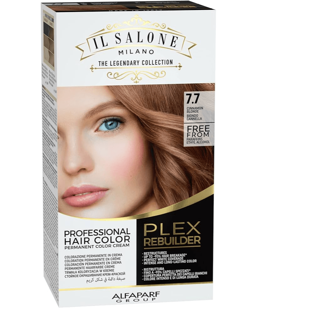 AlfaParf Plex Rebuilder Permanent Hair Color no: 7.7 Cinnamon Blonde