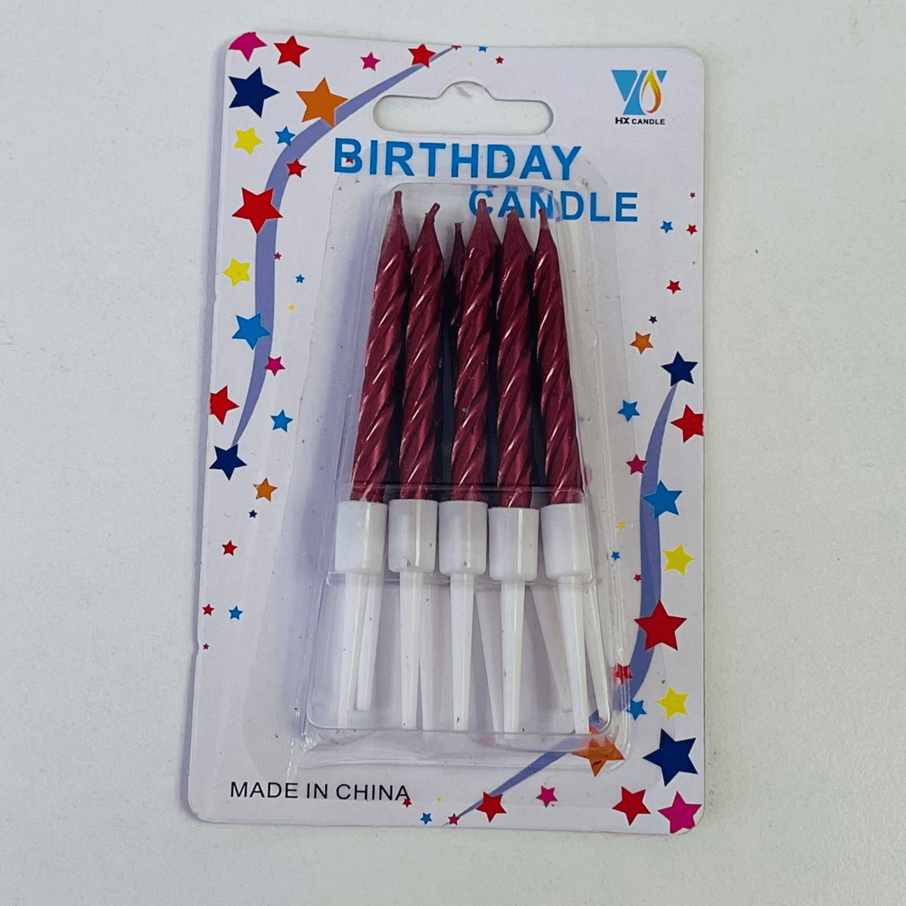 Mini Maroon Chrome Candle