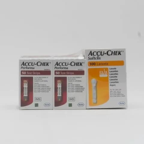 Accu Chek Performa Strips + Lancet Promotion