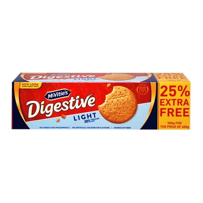 Mc Vities Digestive Light Biscuits 500gm