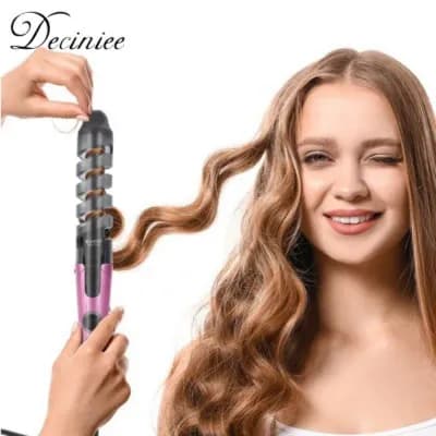 Olsenmark Omh4078 Ceramic Hair Curler-spring Clip-led Indicator-cool Tip-spiral Curling Guides