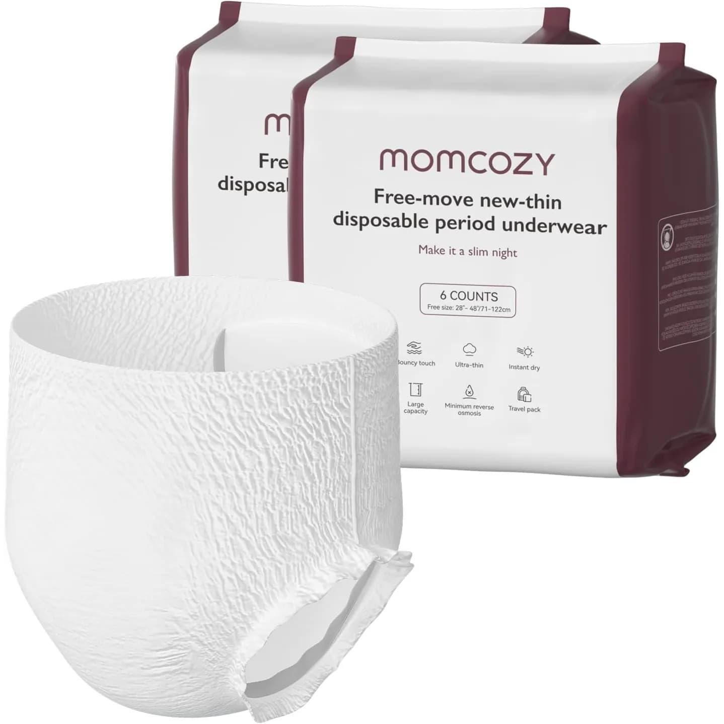 Momcozy Postpartum Disposable Underwear, 6pcs