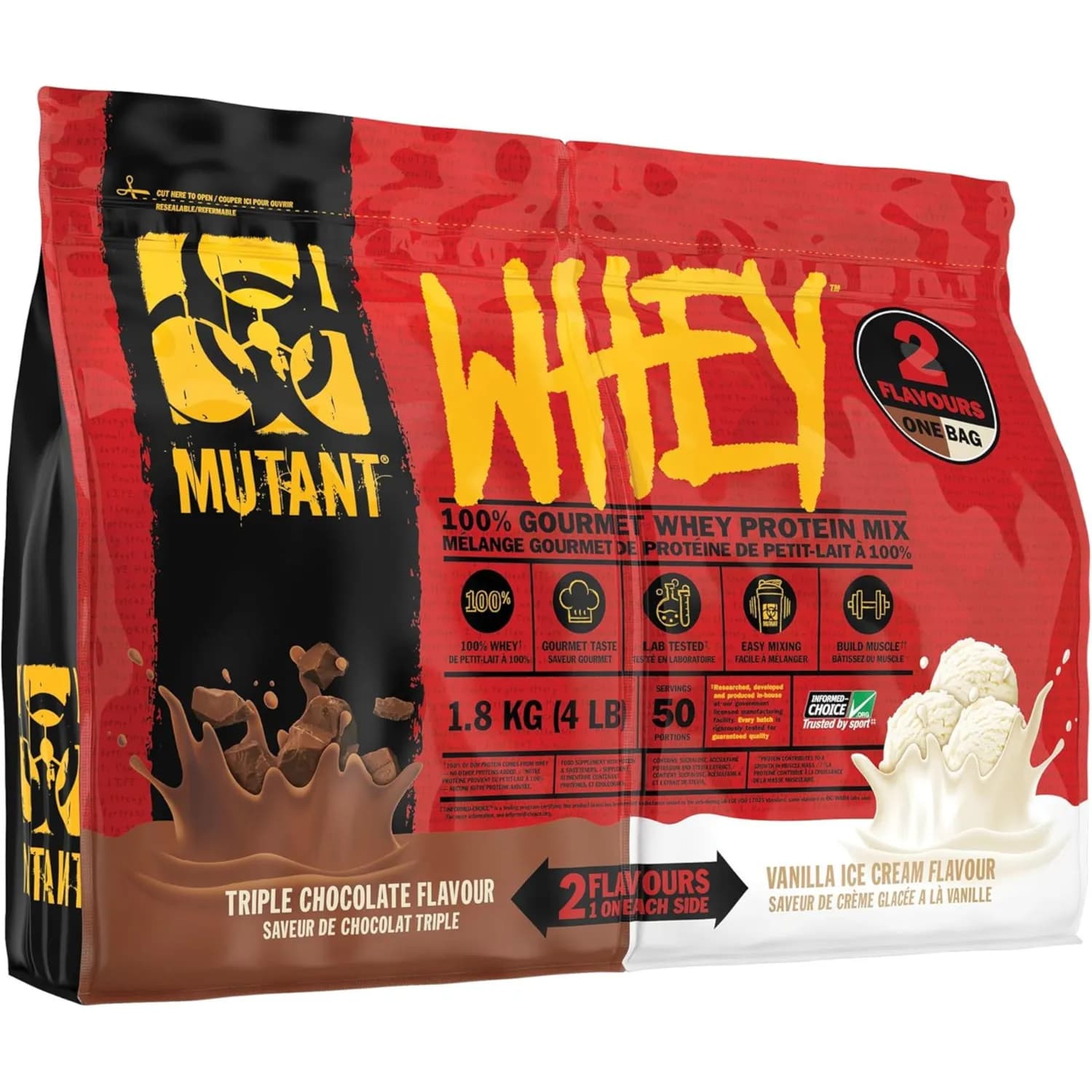 Mutant Whey 4Lb 2 Flavours