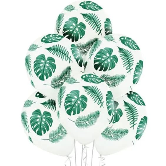 Leaf Print Balloons Bundle