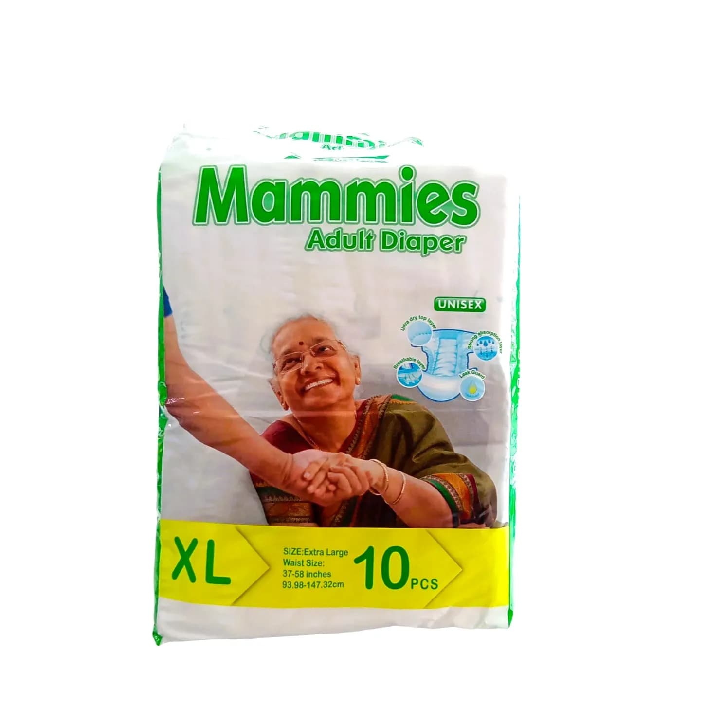 Mammies Adult Diaper Size X-large 10 Pc