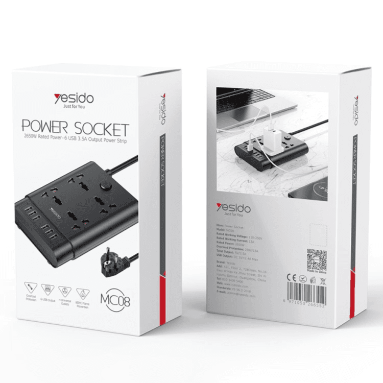 YESIDO - POWER SOCKET (MC08)