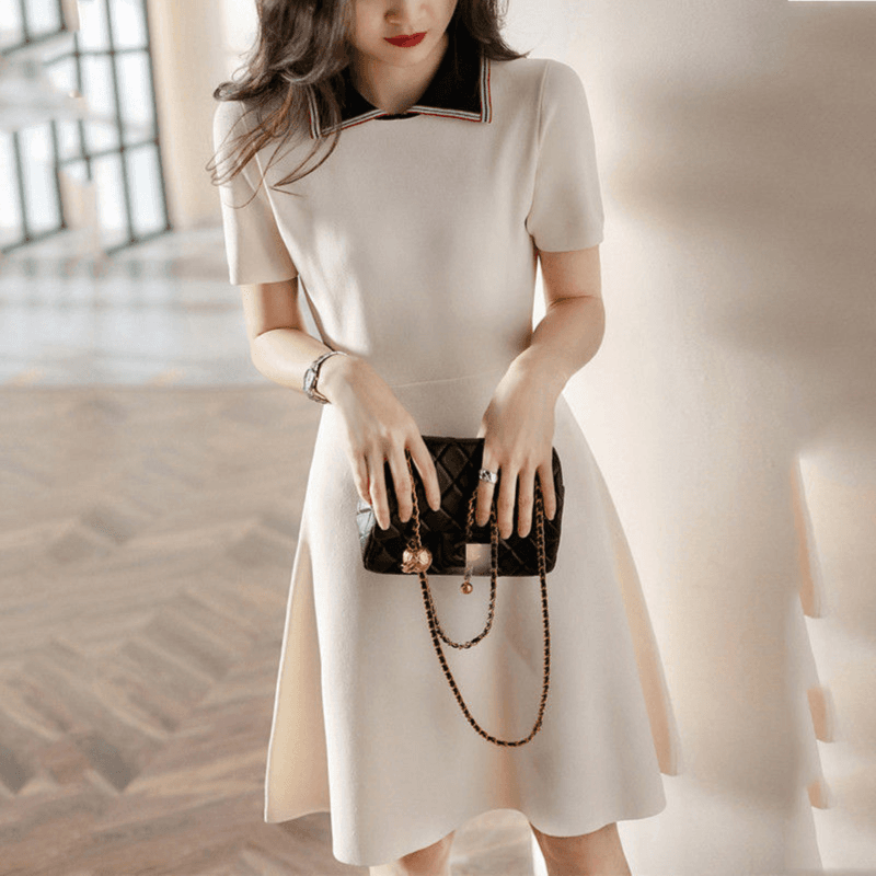 New Summer Fashion Short Sleeve Casual Sweet Elegant Cute Women'S Dress 1685